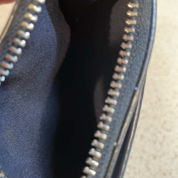 Coach Black Pebbled Leather Watermelon Print Card Holder EUC - Picture 6 of 6